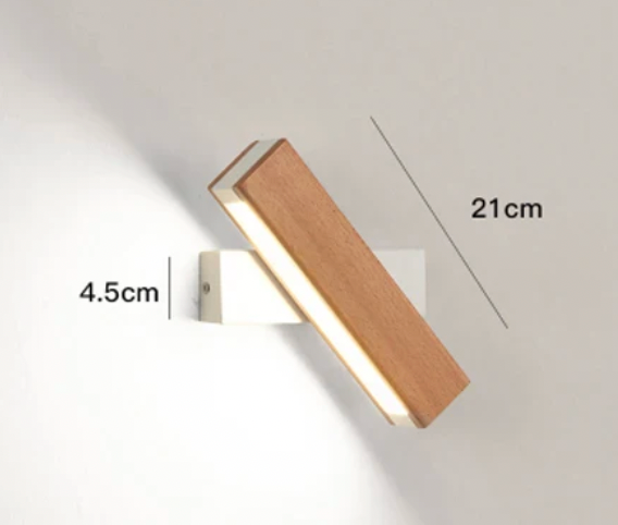 Japanse LED-wandlamp | Minimalistische draaibare wandlamp