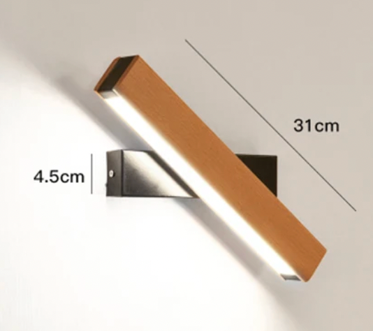 Japanse LED-wandlamp | Minimalistische draaibare wandlamp