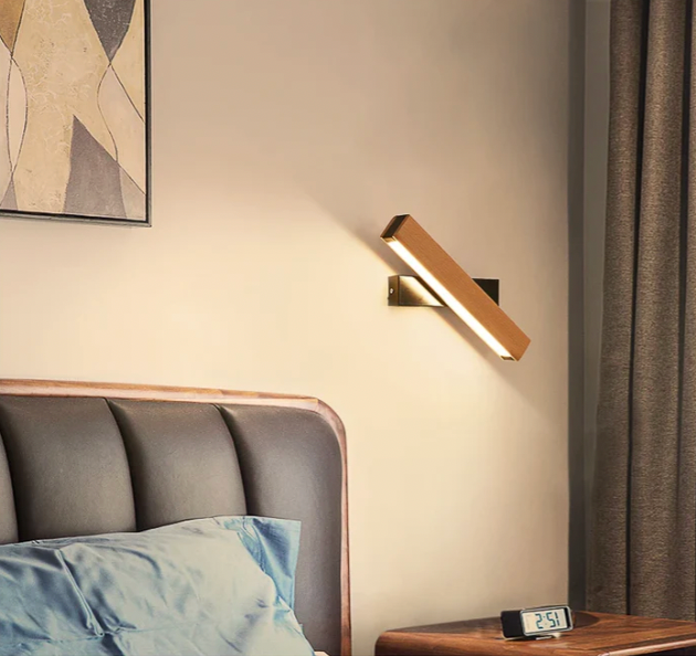 Japanse LED-wandlamp | Minimalistische draaibare wandlamp