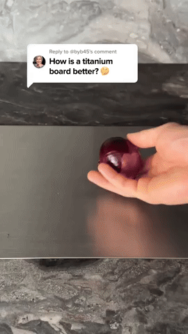 Titanium snijplank, duurzaam, krasbestendig en compact