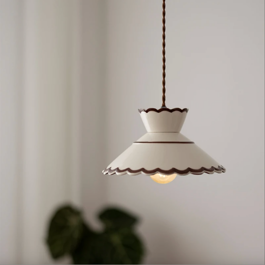 Ronja – Handbeschilderde keramische hanglamp