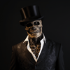 GRAVEFACE – Realistisch skeletmasker met hoed voor het ultieme Halloweenkostuum