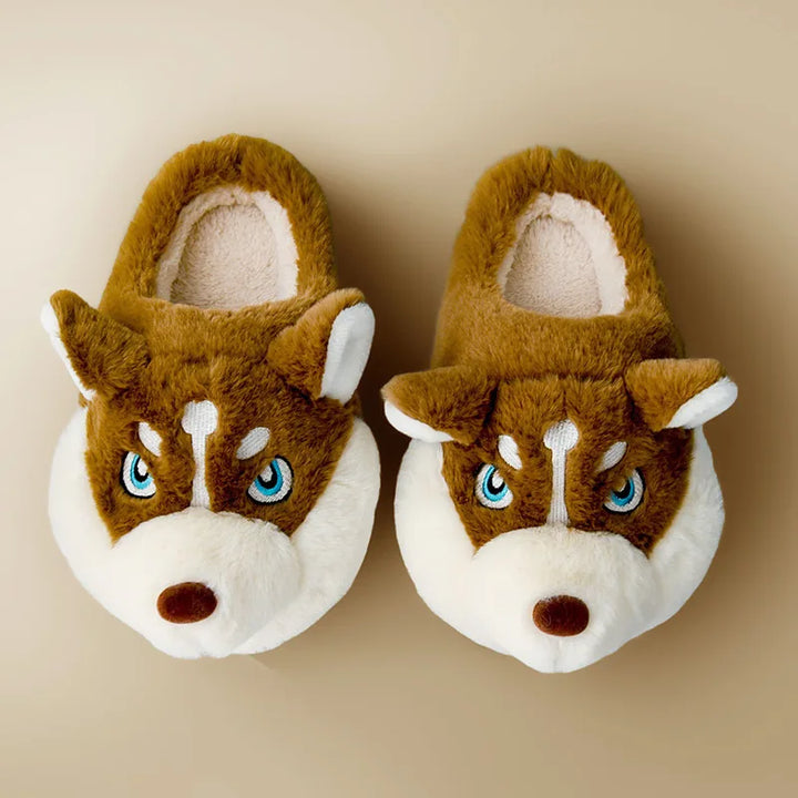 Schattige Husky Dames Pantoffels – Novi