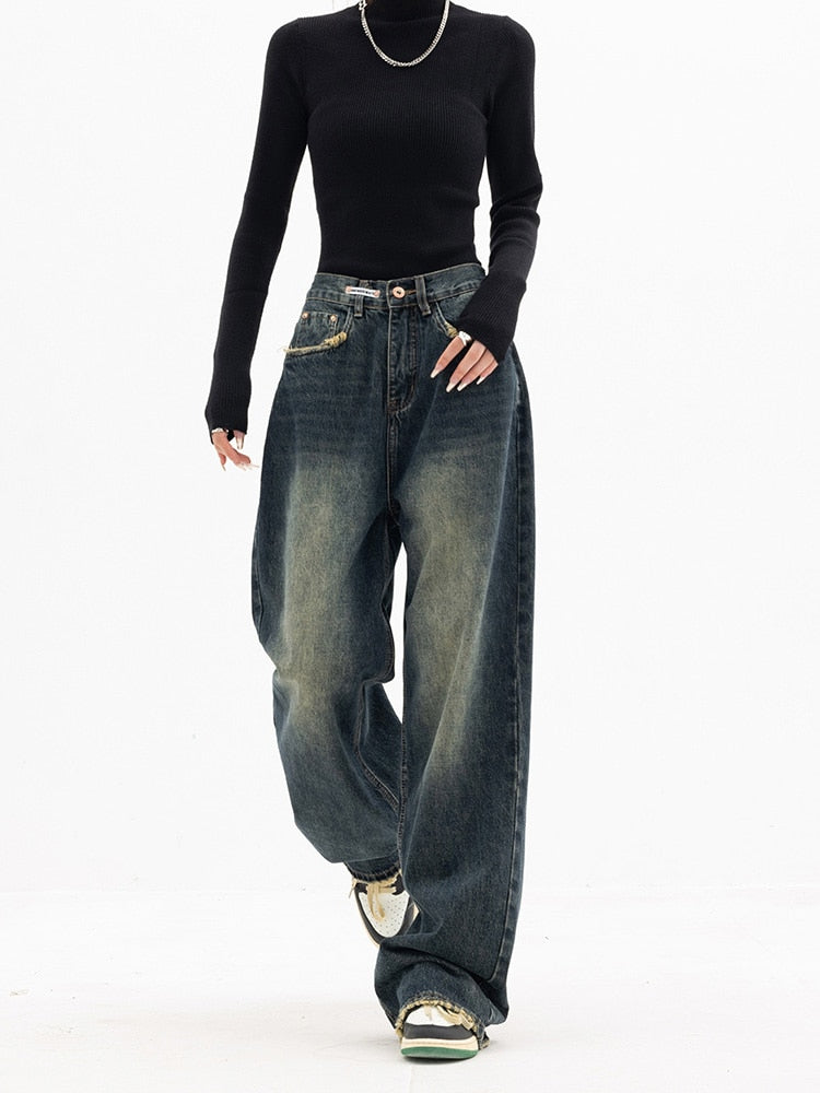 Vintage baggy damesjeans - Aria