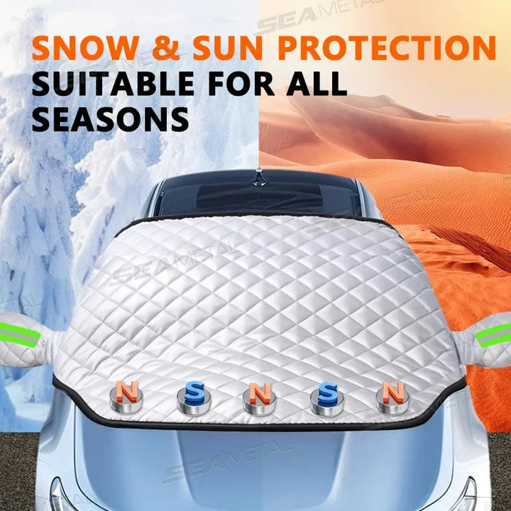 FrostGuard Pro | Voorruithoes met 5 lagen | Magnetisch en windbestendig | Volledige bescherming tegen ijs
