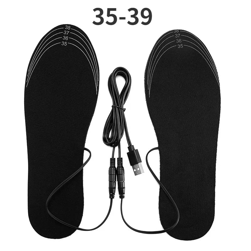 Verwarmde inlegzolen met USB en koolstofvezelwarmte