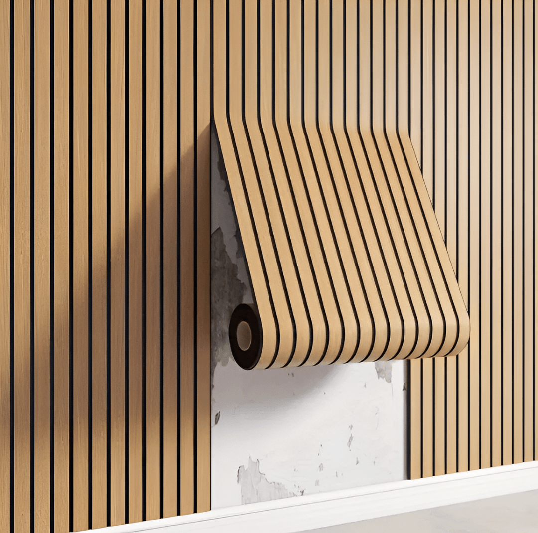 Zelfklevende houten panelen voor stijlvolle wandafwerking