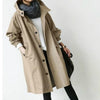 Waterdichte Trenchcoat met Capuchon voor Dames