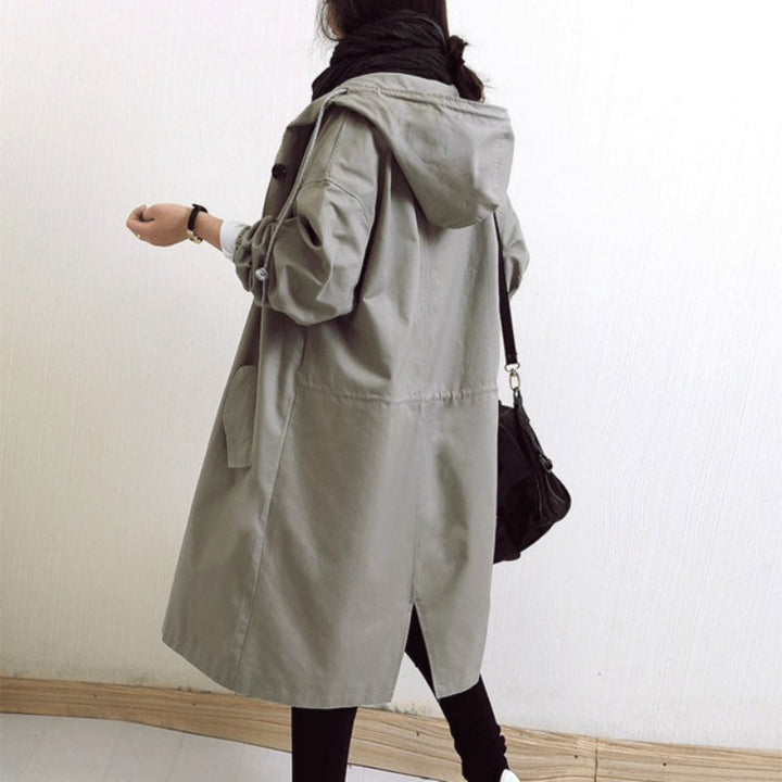 Waterdichte Trenchcoat met Capuchon voor Dames