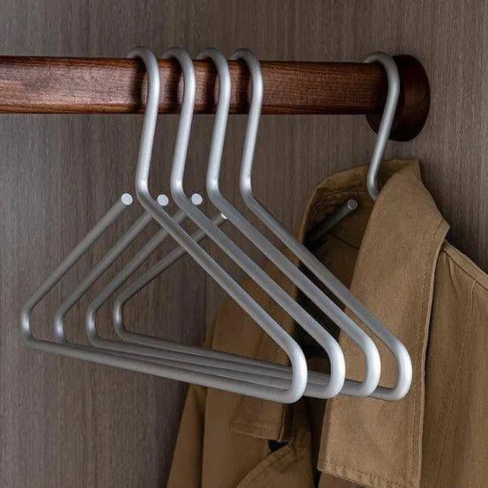 Antislipkledinghangers set van 5, ruimtebesparende kastopberging