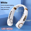 Draagbare oplaadbare nekventilator via USB met LED-display 8000mAh