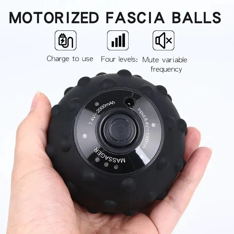 4-Speed Trillende Massagebal met Warmtetherapie & Textuuroppervlak – FlexiRoll