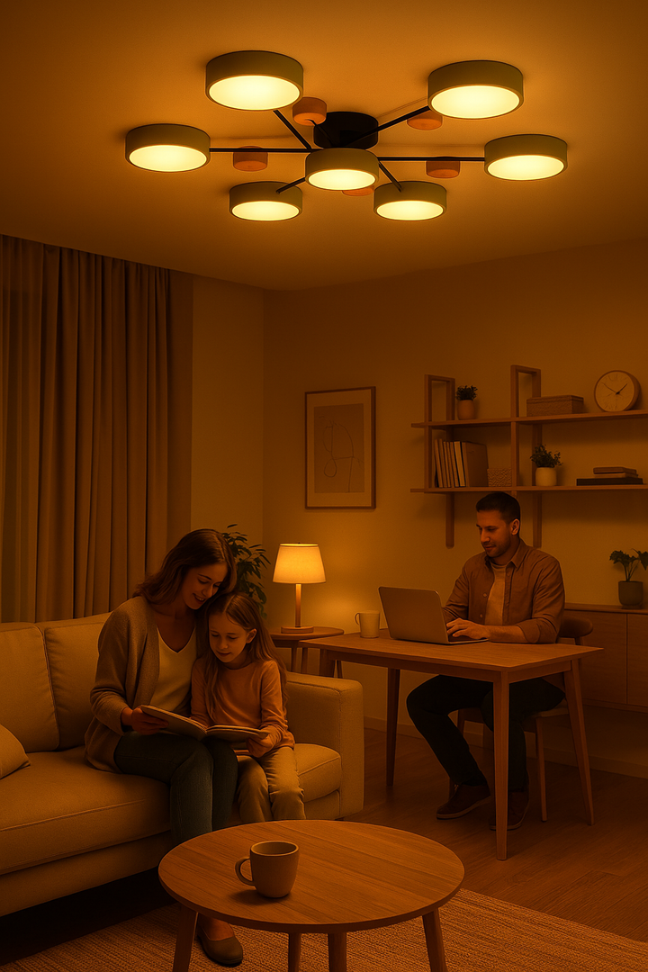 Scandinavische Plafondlamp – Vertakt Design, Elegant en Duurzaam met LED-technologie