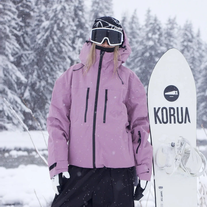 Unisex skijas met capuchon voor skiën, snowboarden en outdoorkleding