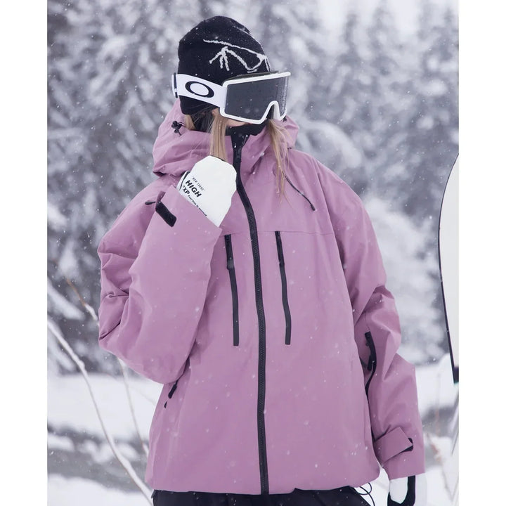 Unisex ski-jas met capuchon voor skiën, snowboarden en outdoor