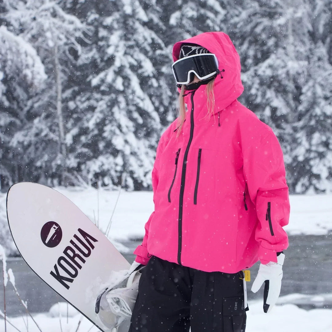 Unisex skijas met capuchon voor skiën, snowboarden en outdoorkleding