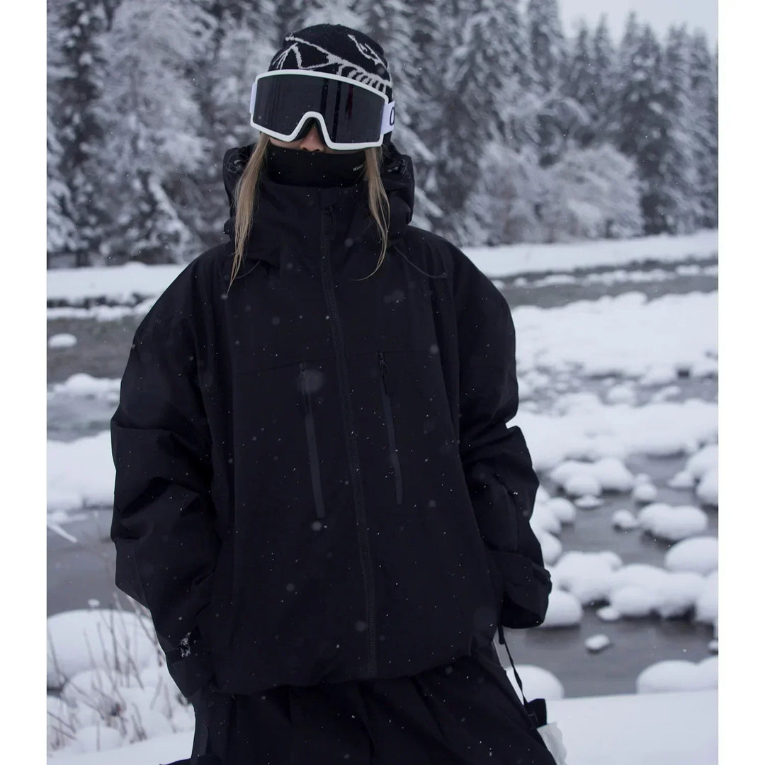 Unisex ski-jas met capuchon voor skiën, snowboarden en outdoor