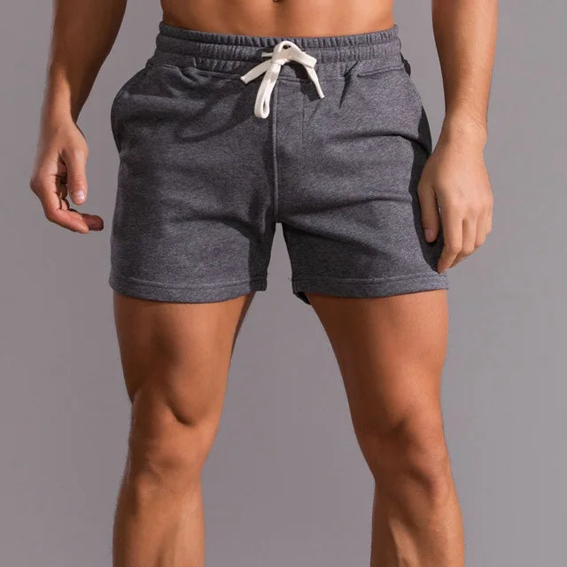 Sportshort voor heren met trekkoord in de taille, korte lengte
