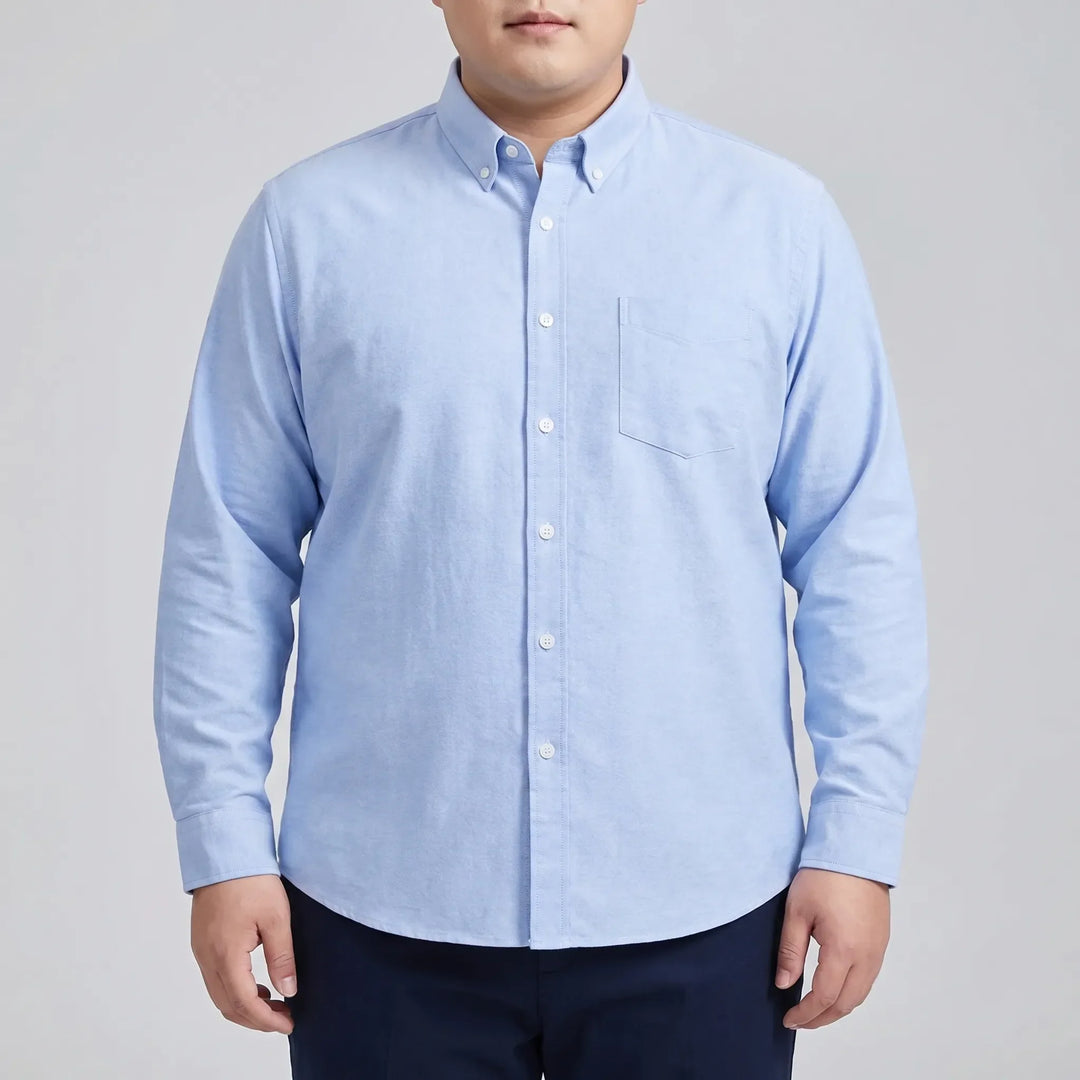 Slim-fit overhemd met lange mouwen en button-downkraag - Bobby
