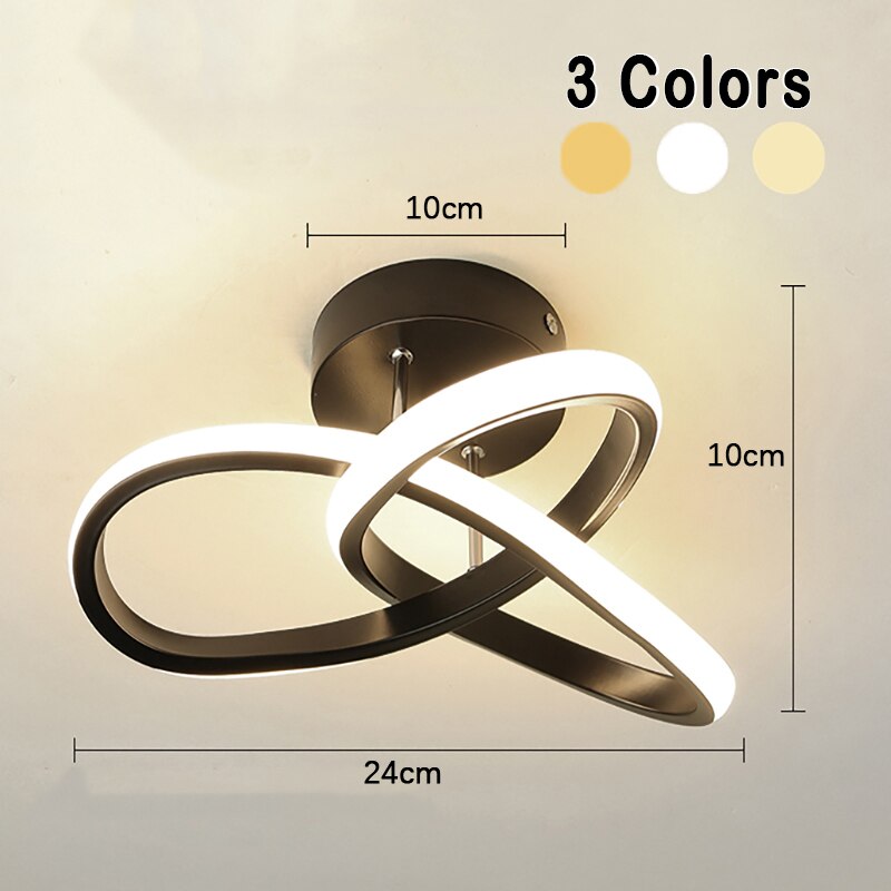 Eigentijdse plafondlamp met 3 ringen, verstelbaar led-armatuur voor binnen