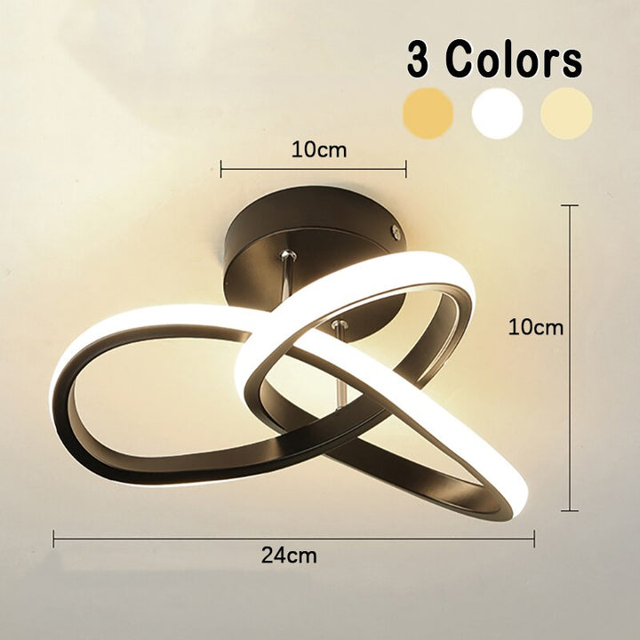 Eigentijdse plafondlamp met 3 ringen, verstelbaar led-armatuur voor binnen