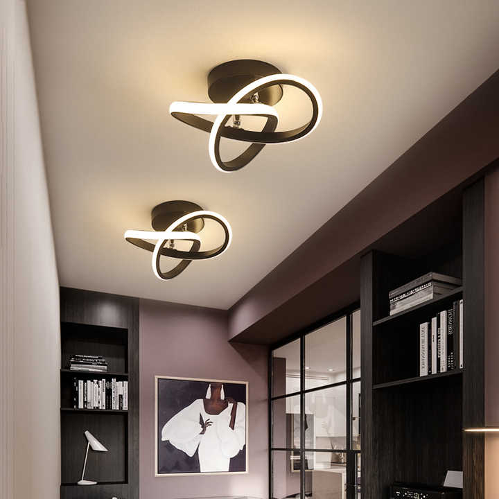 Eigentijdse plafondlamp met 3 ringen, verstelbaar led-armatuur voor binnen
