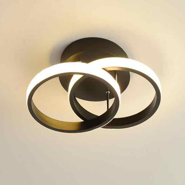 Eigentijdse plafondlamp met 3 ringen, verstelbaar led-armatuur voor binnen