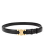Lederen Riem met Gouden Gesp