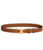 Lederen Riem met Gouden Gesp