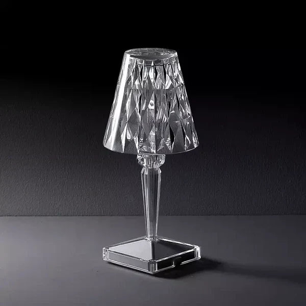 Elegante kristallen accentlamp, dimbare oplaadbare verlichting voor thuis