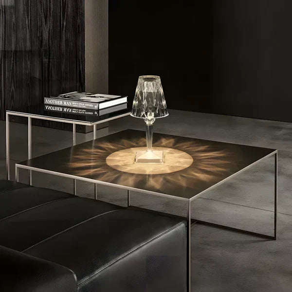 Elegante kristallen accentlamp, dimbare oplaadbare verlichting voor thuis