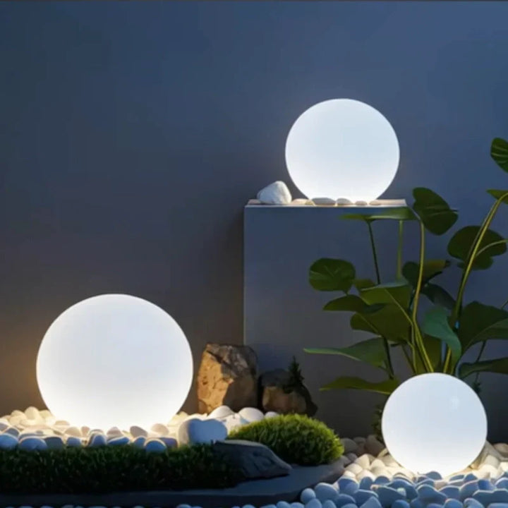 Bolvormige tuinlamp, kleurwisselende LED
