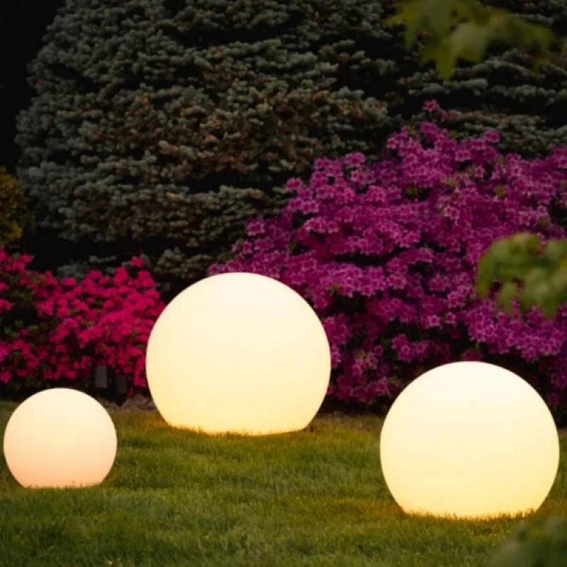 Bolvormige tuinlamp, kleurwisselende LED