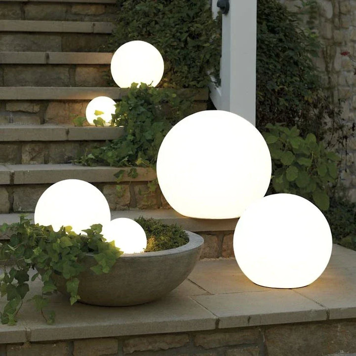 Bolvormige tuinlamp, kleurwisselende LED