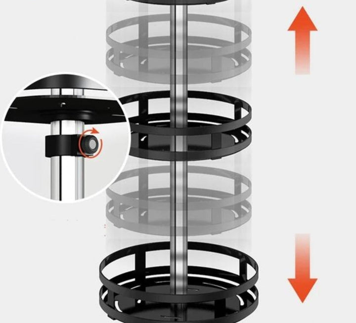 Draaibaar opbergrek – TwistRack 360°