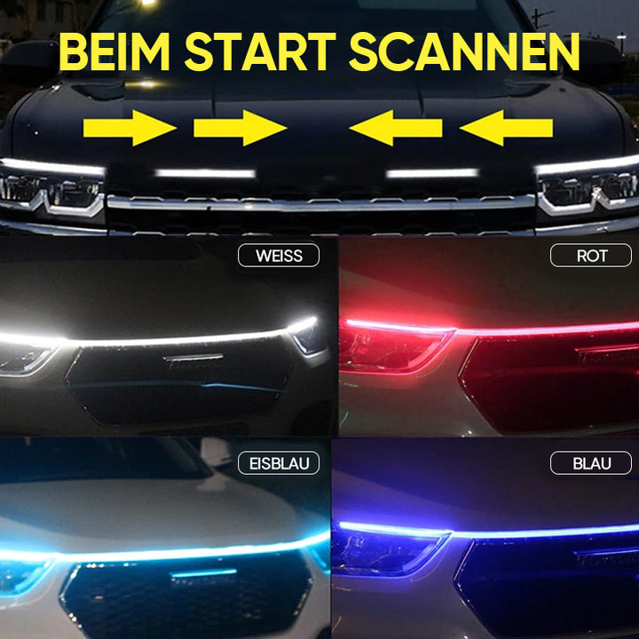 Lichtstrip | Verlichting voor autokap | Flexibel en waterdicht | GlowHood