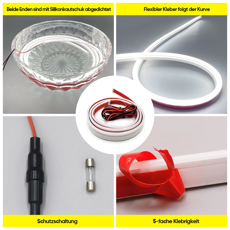 Lichtstrip | Verlichting voor autokap | Flexibel en waterdicht | GlowHood