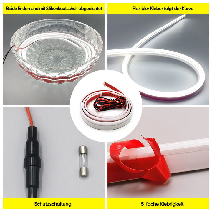 Lichtstrip | Verlichting voor autokap | Flexibel en waterdicht | GlowHood