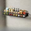 Wandgemonteerde keukenorganizer, smal opbergrek met handdoekhouder