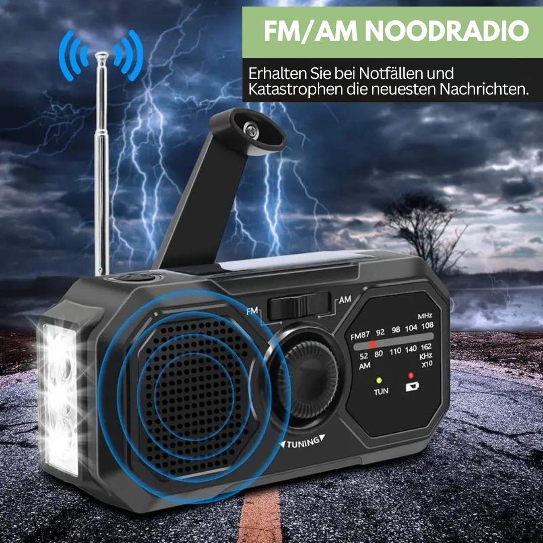 Draagbare noodradio - SurvivalWave