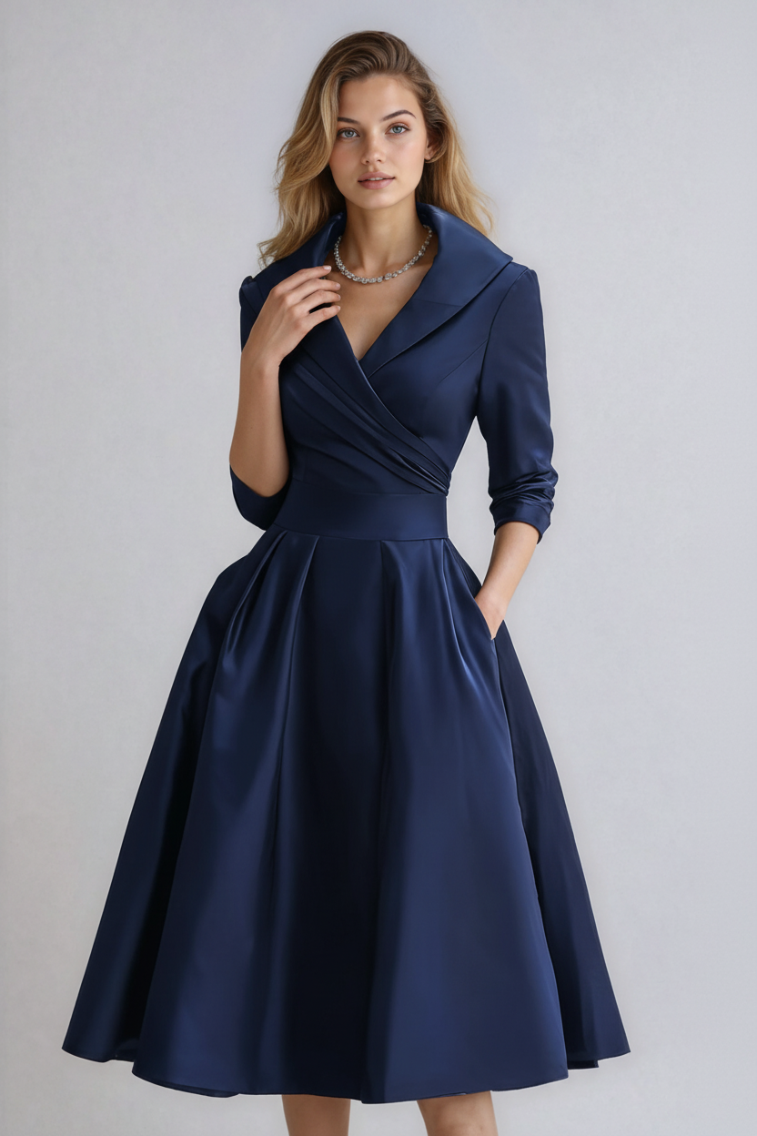 Getailleerde midi-jurk - Emilie