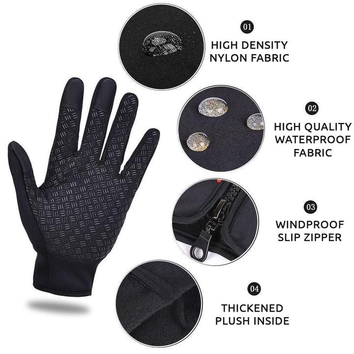 Unisex winterhandschoenen geïsoleerde thermische handschoenen met antislipgrip