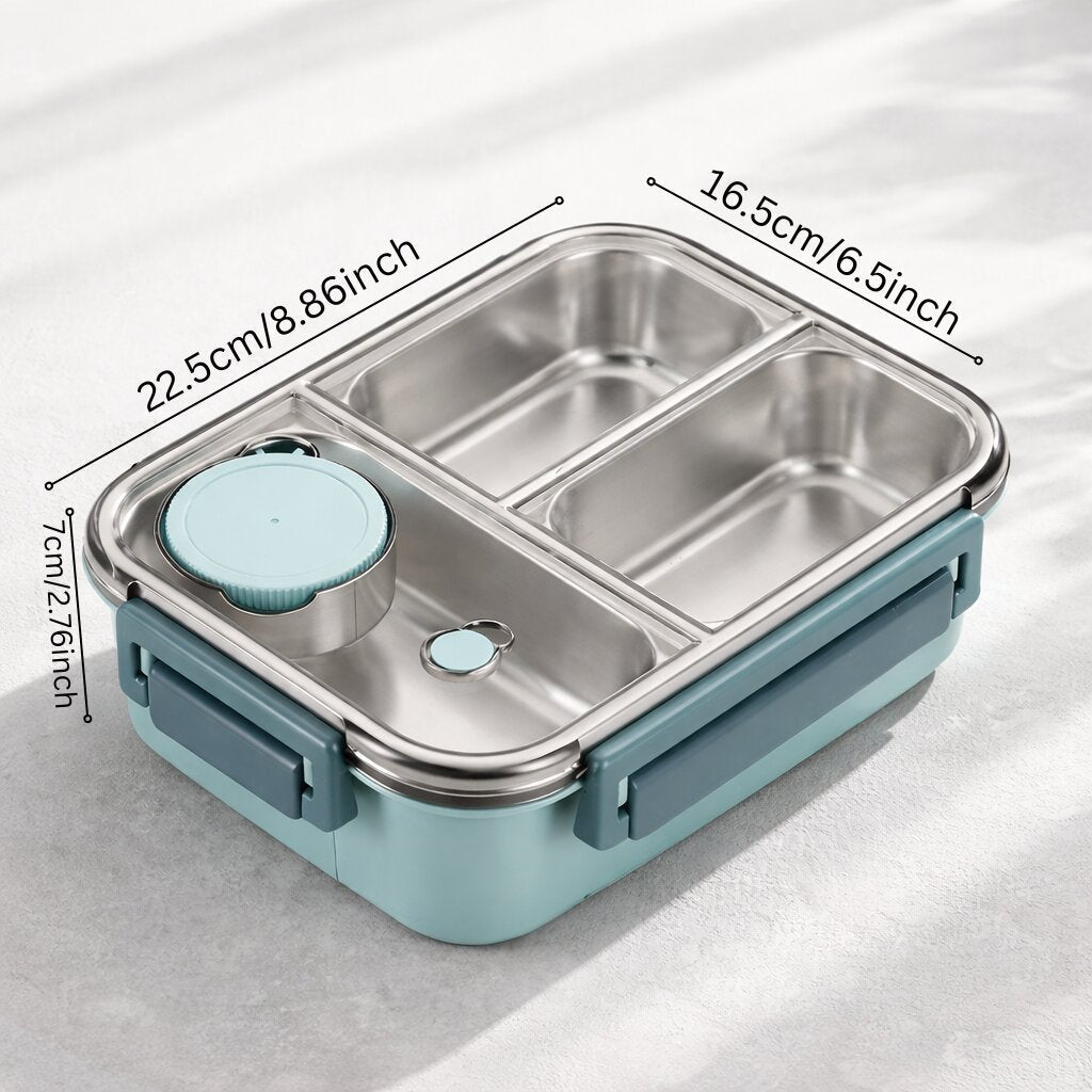 Geïsoleerde thermische voedselcontainer | Vakken van roestvrij staal | Lekvrij deksel