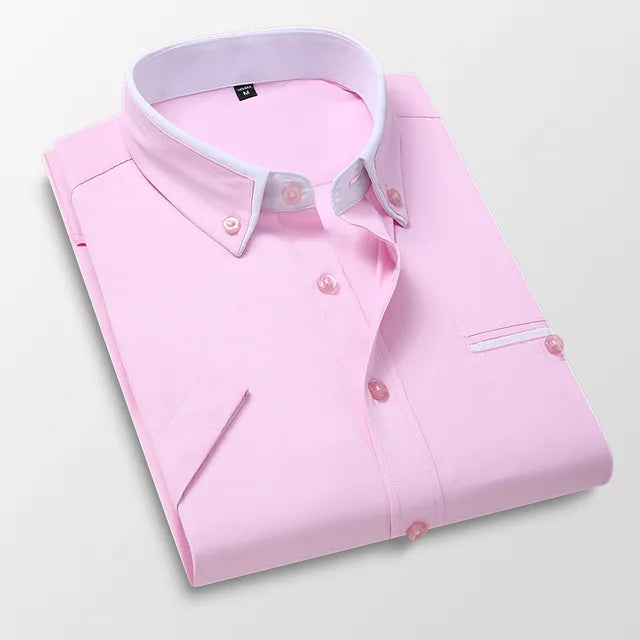 Tijdloos overhemd met omgeslagen kraag - Chad