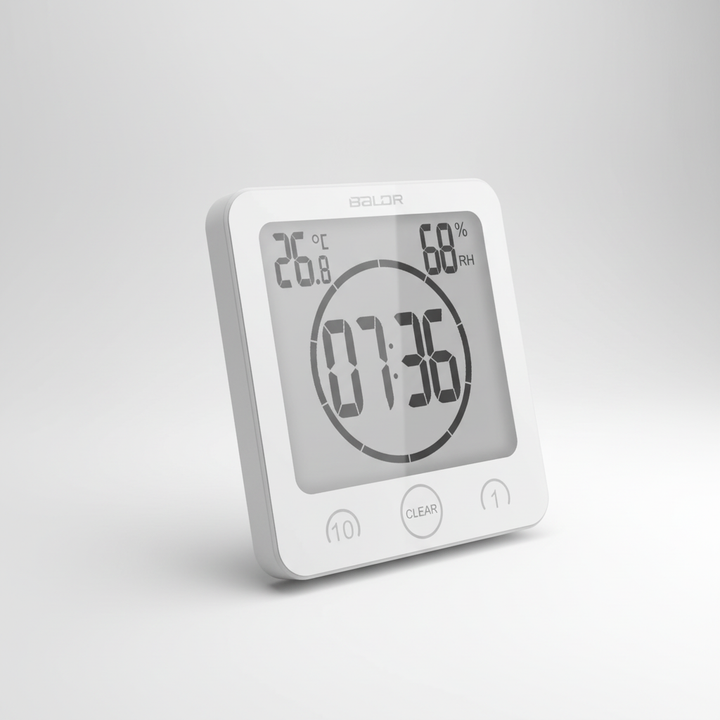 Douchetimer met zuignap – SplashClock