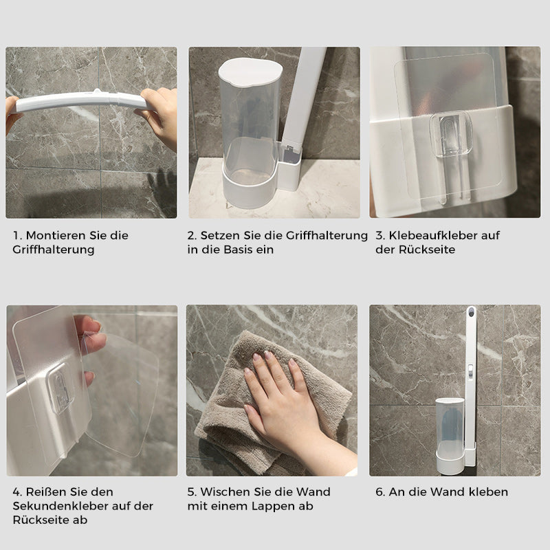 WC-borstel voor Eenmalig Gebruik | Antibacterieel | Hygiënische Sponskopjes | CleanClick