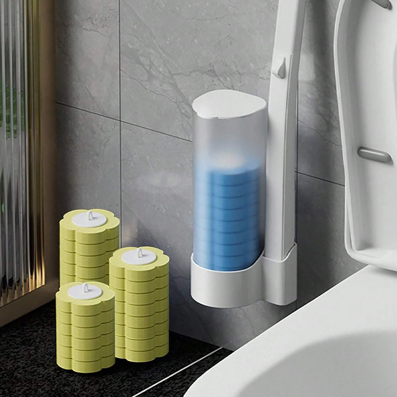 WC-borstel voor Eenmalig Gebruik | Antibacterieel | Hygiënische Sponskopjes | CleanClick