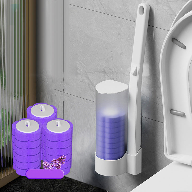 WC-borstel voor Eenmalig Gebruik | Antibacterieel | Hygiënische Sponskopjes | CleanClick