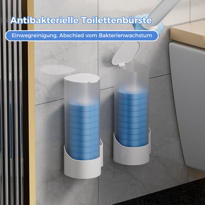 Wegwerptoiletborstel | Antibacteriële, hygiënische sponsopzetstukken