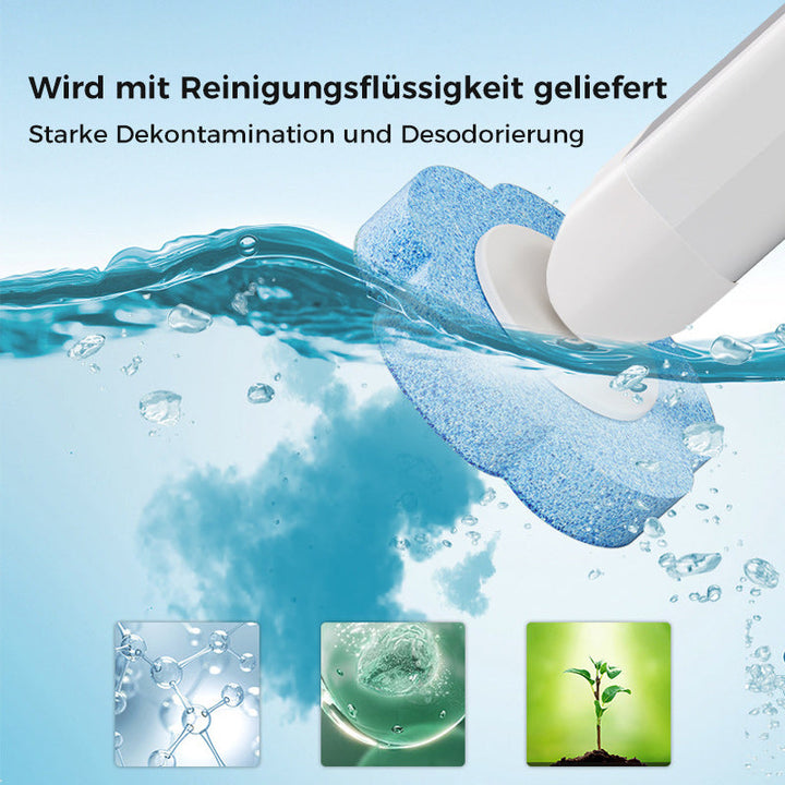 Wegwerptoiletborstel | Antibacteriële, hygiënische sponsopzetstukken